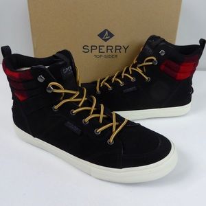 Sperry Striper Storm Waterproof Suede Leather Hiking Boot w Buffalo Plaid NIB
